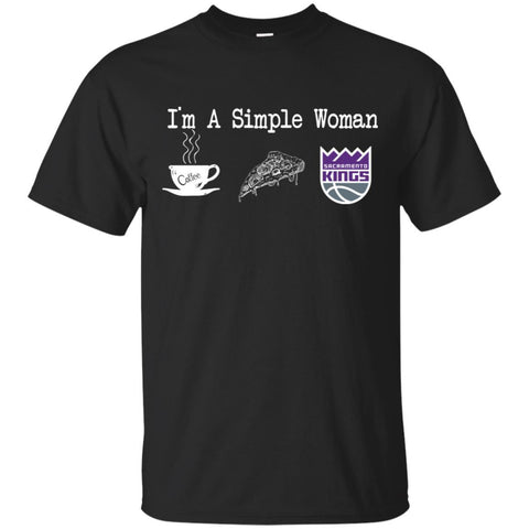 SACRAMENTO KINGS T Shirt Hoodie I Am A Simple Woman Love Coffe Pizza SACRAMENTO KINGS