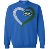 NEW YORK JETS T-Shirts Hoodie Ugly Christmas Sweater Heart