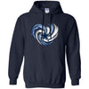 Dallas Cowboys T Shirt Hoodie Color Water Heart