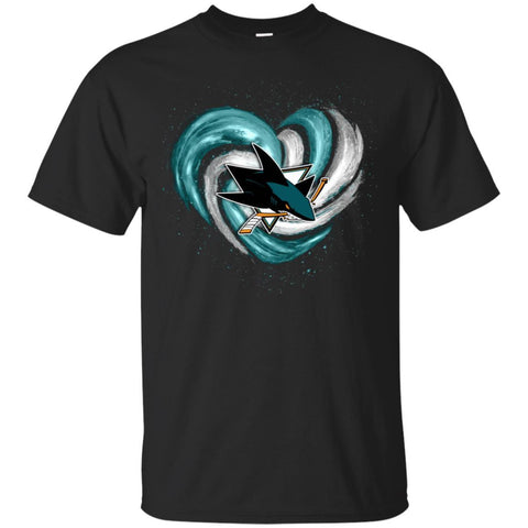San Jose Sharks T Shirt Hoodie Color Water Heart