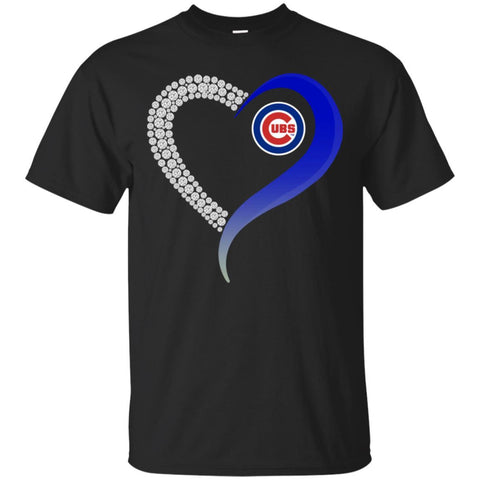 Chicago Cubs T Shirts Hoodie Love Heart
