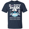 Daddy Shark Columbus Blue Jackets T Shirt Hoodie Ugly Christmas Sweater Daddy Shark Doo Doo Doo