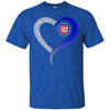 Chicago Cubs T Shirts Hoodie Love Heart