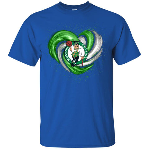 BOSTON CELTICS T Shirt Hoodie Color Water Heart