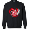 ATLANTA HAWKS T Shirt Hoodie Color Water Heart