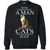 Cats T Shirts Hoodie  Never Underestimate A Man Who Loves Cats JULY