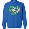 PHILADELPHIA EAGLES T Shirt Hoodie Color Water Heart