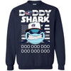 Daddy Shark Columbus Blue Jackets T Shirt Hoodie Ugly Christmas Sweater Daddy Shark Doo Doo Doo