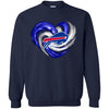 BUFFALO BILLS T Shirt Hoodie Color Water Heart