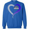 Colorado Rockies T Shirts Hoodie Love Heart