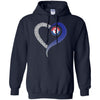 Texas Rangers T Shirts Hoodie Love Heart