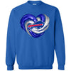 BUFFALO BILLS T Shirt Hoodie Color Water Heart