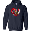 Ottawa Senators T Shirt Hoodie Color Water Heart