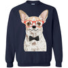 Chihuahua T Shirts Hoodie  Funny Chihuahua Wearing Red Glasses