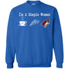 Arizona Coyotes T Shirt Hoodie I Am A Simple Woman Love Coffe Pizza Arizona Coyotes