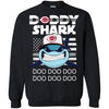 Daddy Shark Cincinnati Reds T Shirt Hoodie Ugly Christmas Sweater Daddy Shark Doo Doo Doo
