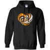 Anaheim Ducks T Shirt Hoodie Color Water Heart