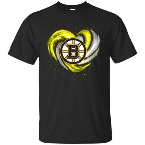 Boston Bruins T Shirt Hoodie Color Water Heart