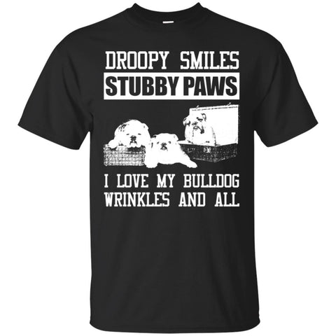 Dogs T Shirts Hoodie  Droopy Smiles Stubby Paws