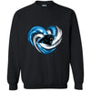 CAROLINA PANTHERS T Shirt Hoodie Color Water Heart