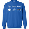 Seattle Seahawks T Shirt Hoodie I Am A Simple Woman Love Coffe Pizza Seattle Seahawks