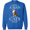 Cats T Shirts Hoodie  Never Underestimate A Man Who Loves Cats JULY