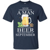 Beer T Shirts Hoodie  Never Underestimate A Man  SEPTEMBER