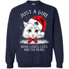 Cats Central Arkansas Bears T Shirt Hoodie Ugly Christmas Sweater Just A Girl Who Loves Cats And Christmas