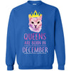 QUEENS CAT DECEMBER T-Shirts Hoodie Ugly Christmas Sweater