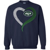 NEW YORK JETS T-Shirts Hoodie Ugly Christmas Sweater Heart
