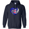 DETROIT PISTONS T Shirt Hoodie Color Water Heart