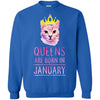 QUEENS CAT JANUARY T-Shirts Hoodie Ugly Christmas Sweater