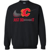 Nike Calgary Flames T Shirts Hoodie Just Do It