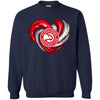 ATLANTA HAWKS T Shirt Hoodie Color Water Heart