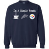 Pittsburgh Steelers T Shirt Hoodie I Am A Simple Woman Love Coffe Pizza Pittsburgh Steelers