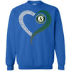 Oakland Athletics T Shirts Hoodie Love Heart