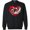 Atlanta Falcons T Shirt Hoodie Color Water Heart