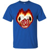 Soccer Washington Nationals T Shirts Hoodie Fire Heart