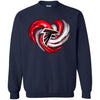 Atlanta Falcons T Shirt Hoodie Color Water Heart