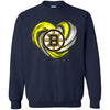 Boston Bruins T Shirt Hoodie Color Water Heart