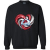 Colorado Avalanche T Shirt Hoodie Color Water Heart