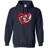 San Francisco 49ers T Shirt Hoodie Color Water Heart