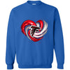Atlanta Falcons T Shirt Hoodie Color Water Heart