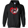 Atlanta Falcons T Shirt Hoodie Color Water Heart