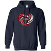 CLEVELAND CAVALIERS T Shirt Hoodie Color Water Heart