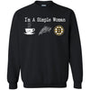 Boston Bruins T Shirt Hoodie I Am A Simple Woman Love Coffe Pizza Boston Bruins