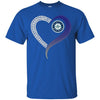 Seattle Mariners T Shirts Hoodie Love Heart