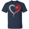 Washington Nationals T Shirts Hoodie Love Heart