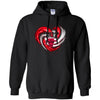CHICAGO BULLS T Shirt Hoodie Color Water Heart