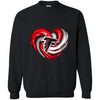 Atlanta Falcons T Shirt Hoodie Color Water Heart